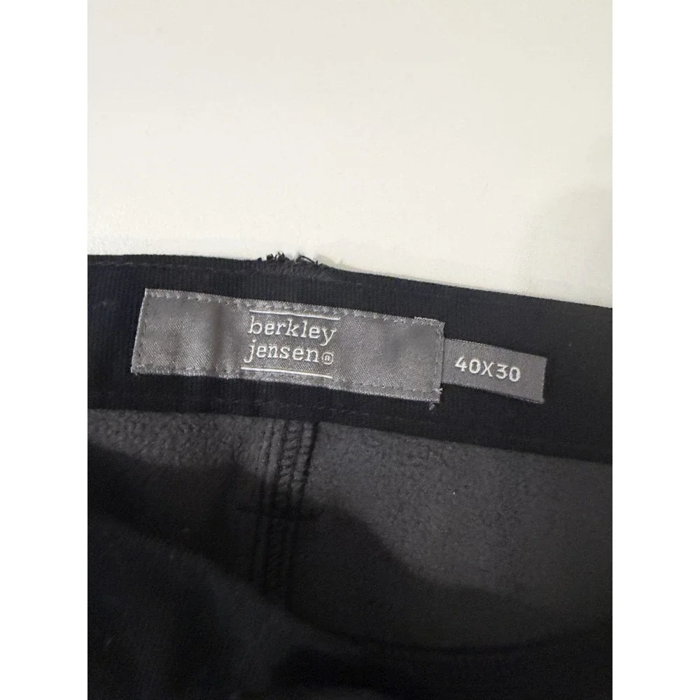 Berkley Jensen Jeans Mens 40x30 Fleece Lined Carpenter Relaxed Straight NWT